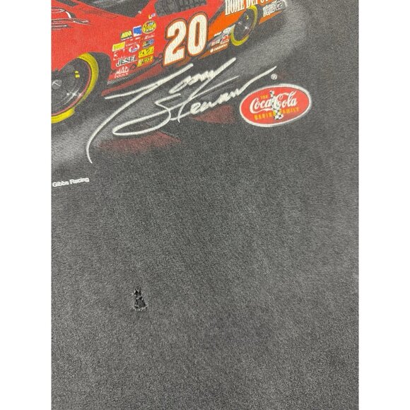 Vintage Y2K Nascar Coca Cola C2 Tony Stewart Racing Chase Authentics Faded XL T - Picture 5 of 12